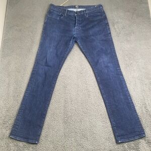 PRPS Talus Straight Leg Slim Fit Jeans Demon Men 36 34x32 Blue Button Fly Denim